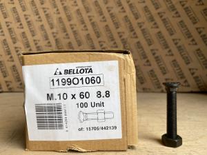 Болт лемешной 10*60 овал.гол.с гайкой Bellota